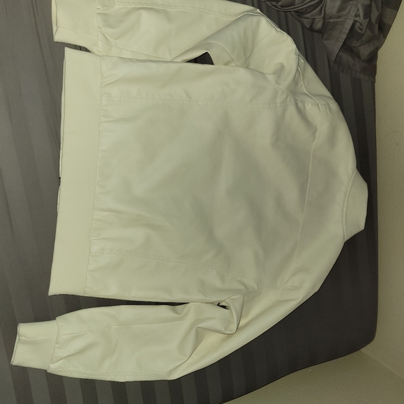 Fried Denim Faux Leather Moto Jacket - Picture 4 of 5